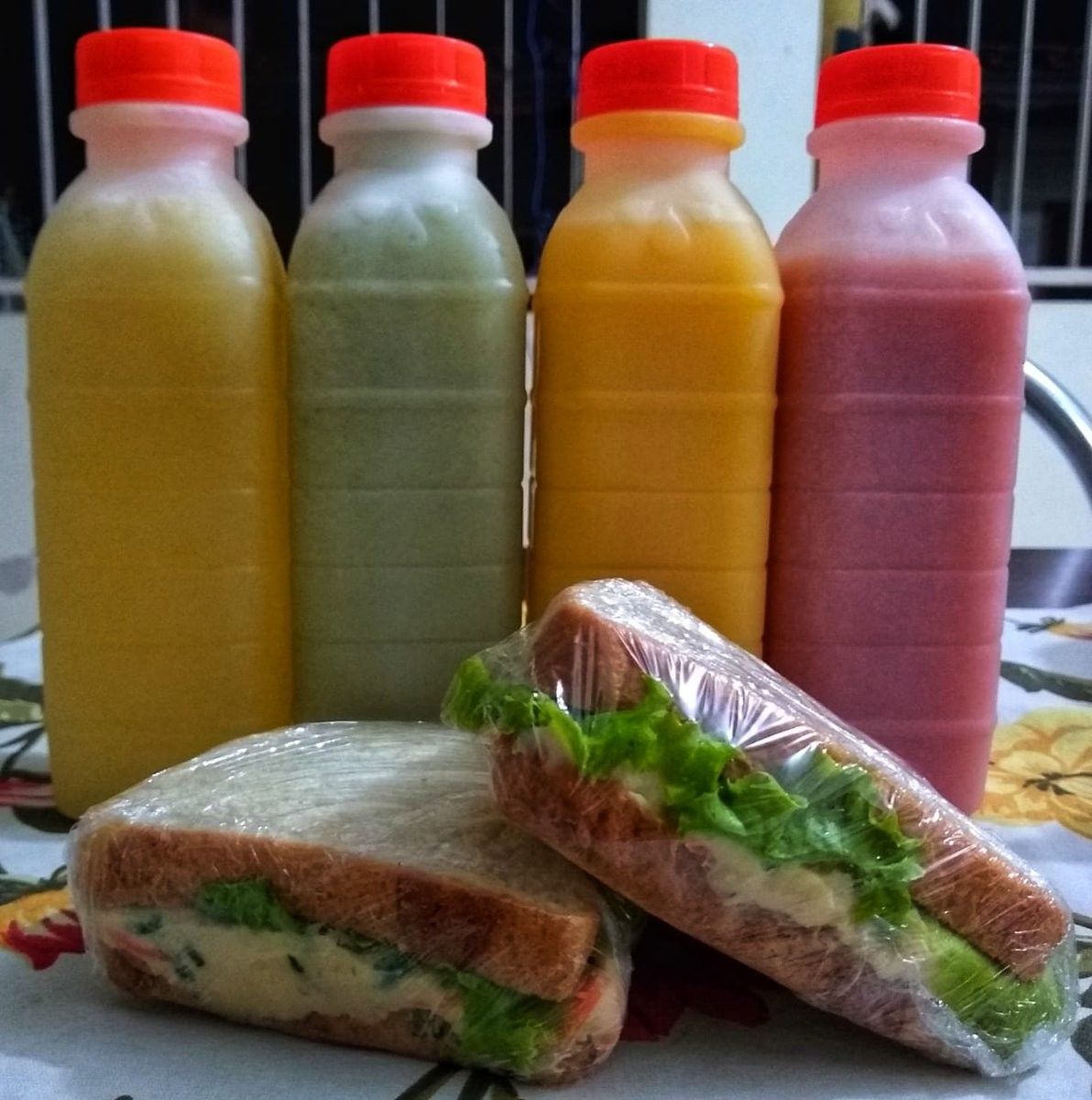 Produção caseira de sanduíches naturais